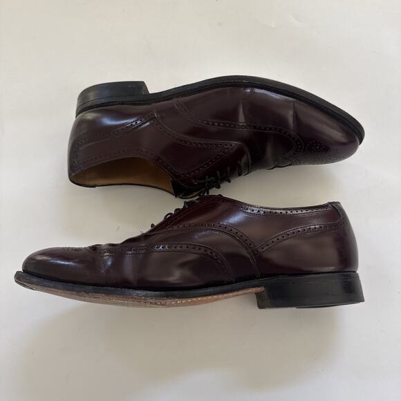 Johnston And Murphy Aristocraft Mens Dress Shoe Size 8.5D Reddish Brownish - Picture 3 of 12